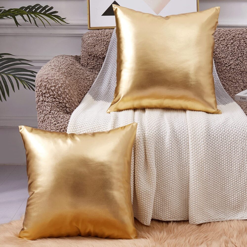 8077 Decorative Pillow,Gold Pillow Covers 22x22,Decorative Throw Pillow